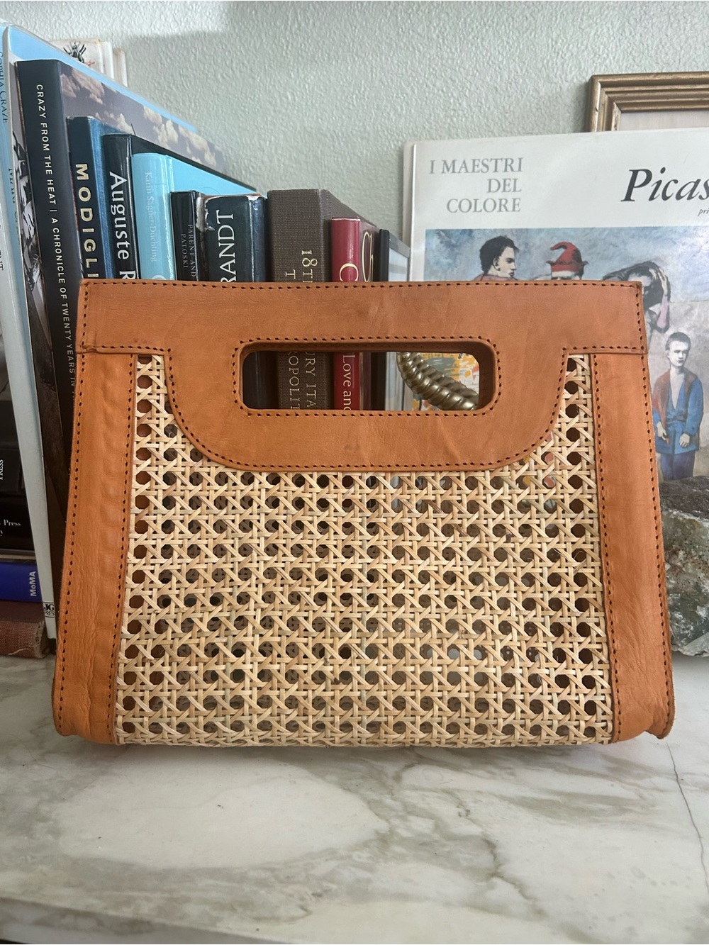 Poppy + Sage…Kate Cane and Leather Bag